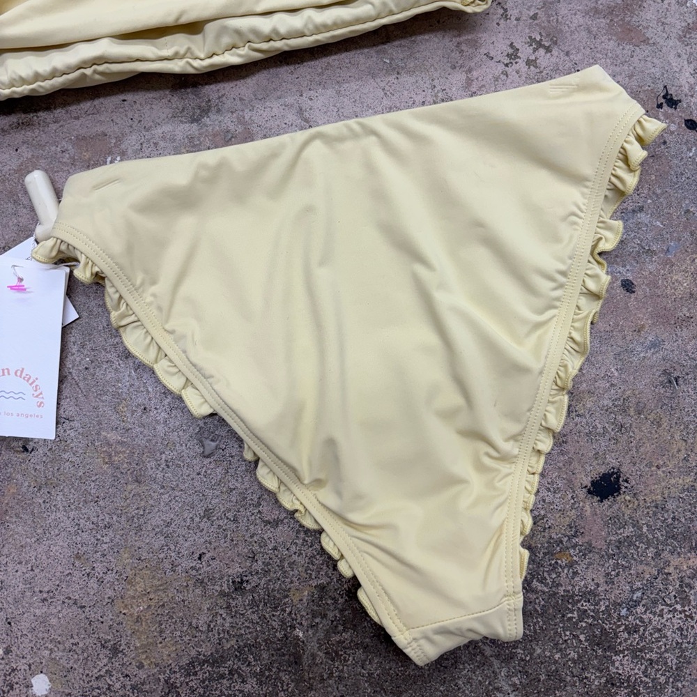 NWT Dippin' Daisy's Yellow Eco Bandeau & Pacific Bikini Bottom - Picture 8 of 9